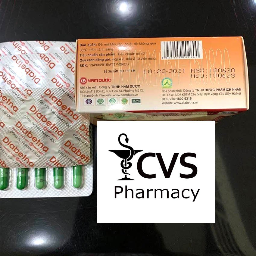 Diabetna - Hộp 40 viên uống giúp ổn định đường huyết - cvspharmacy