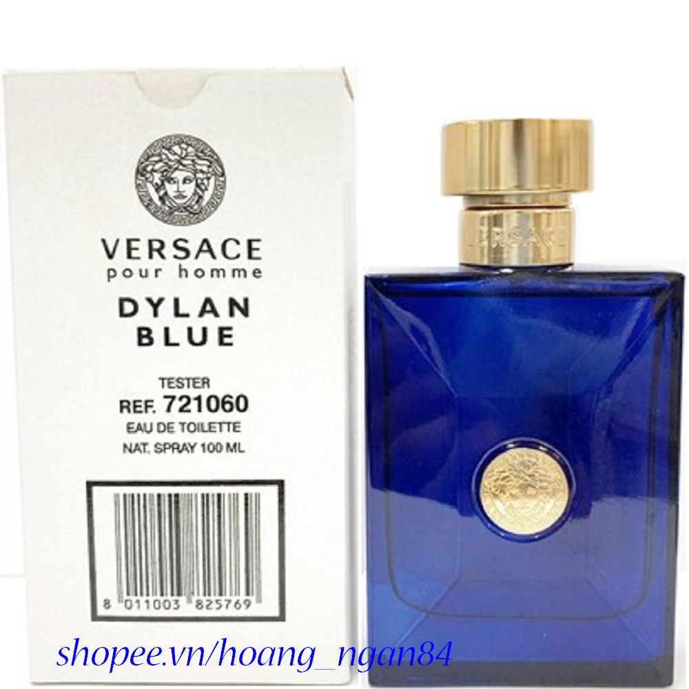 Nước Hoa Nam 100ml Tester Versace Dylan Blue Pour Homme chính hãng 100%