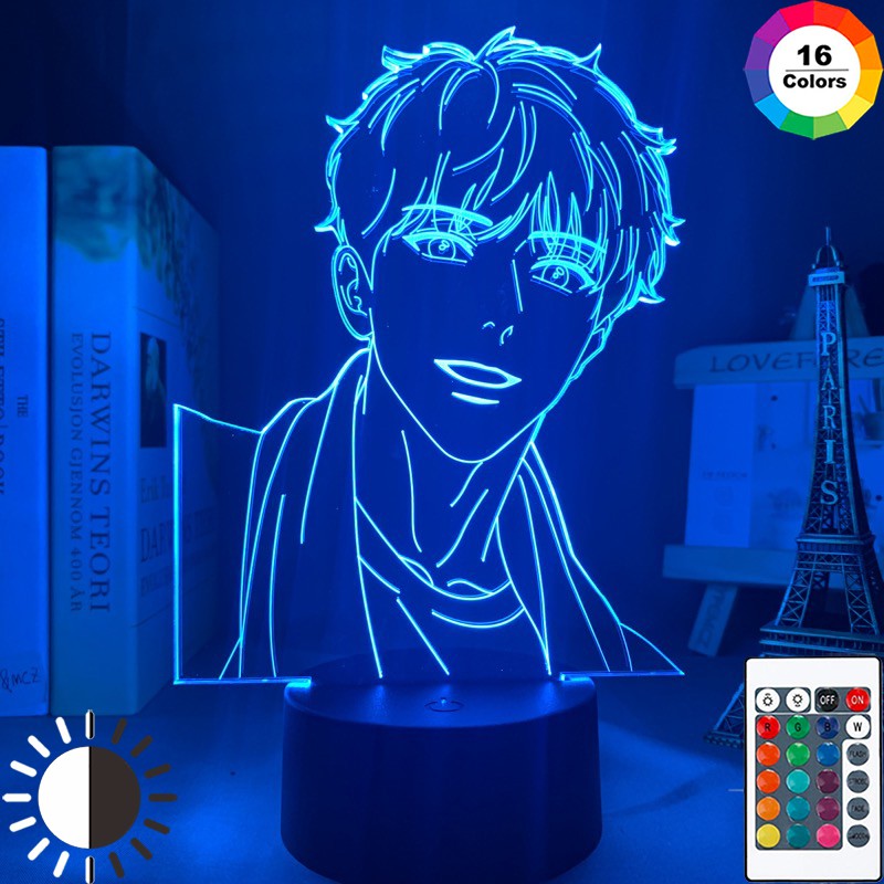 Đèn ngủ LED USB cảm ứng điều khiển từ xa mẫu nhân vật anime BJ Alex trang trí phòng ngủ ấm cúng