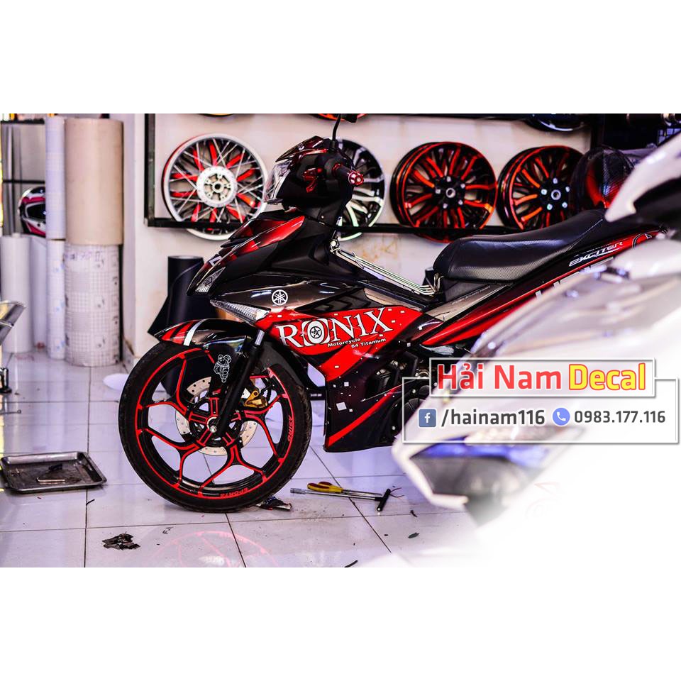 Tem Trùm Exciter 150 Đỏ Đen Unit