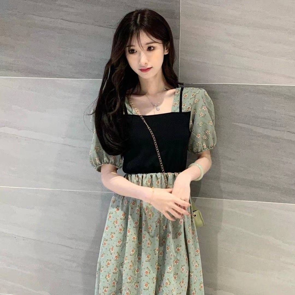 váy xanh bơ đầm dài đầm tay phồng váy hoa nhí vintage váy tiểu thư sang chảnh đầm 2 dây nữ đầm cổ vuông đầm hở lưng đầm bigsize nữ váy nữ xinh váy đi chơi đầm đi tiệc đầm nữ