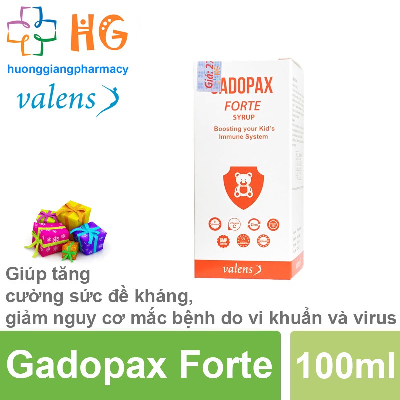 Gadopax Forte - Hỗ trợ tăng cường sức đề kháng của cơ thể, giảm nguy cơ mắc bệnh do vi khuẩn và virus (Chai 100ml)