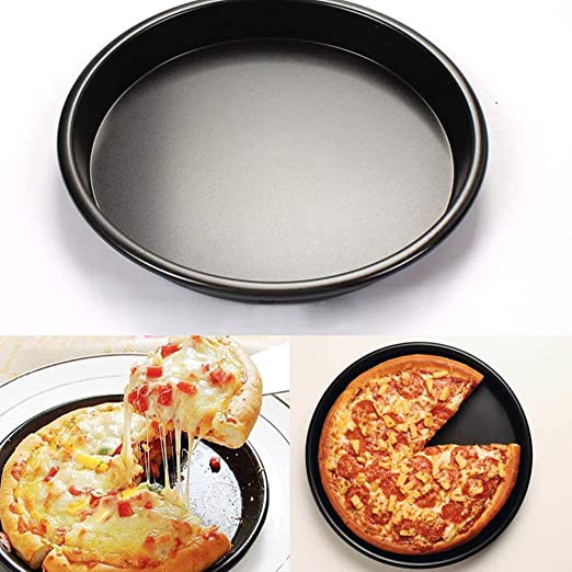 KHUÔN BÁNH PIZZA ĐEN CHỐNG DÍNH TỪ 7 INCH