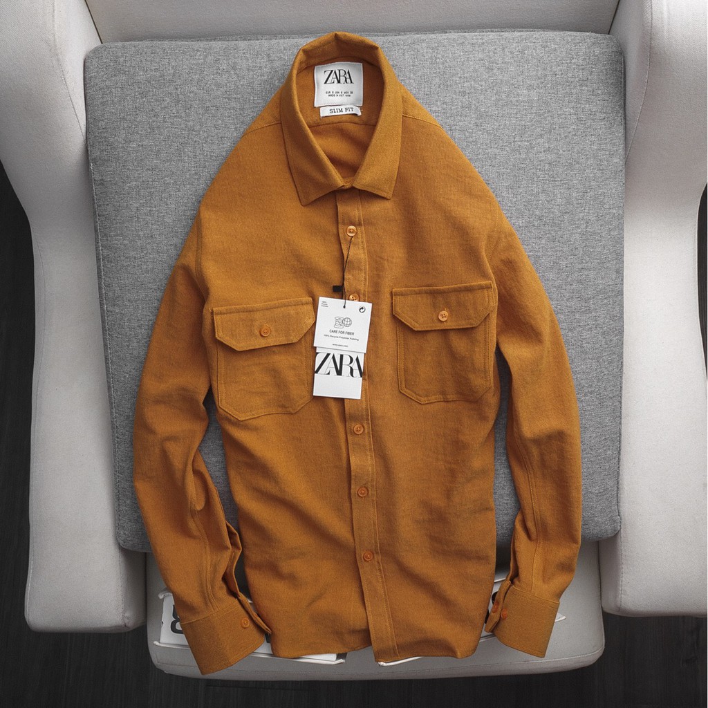[ZARA] Áo sơ mi Nam dài tay [BAO ĐỔI TRẢ] NHUNG cực phong cách | BigBuy360 - bigbuy360.vn