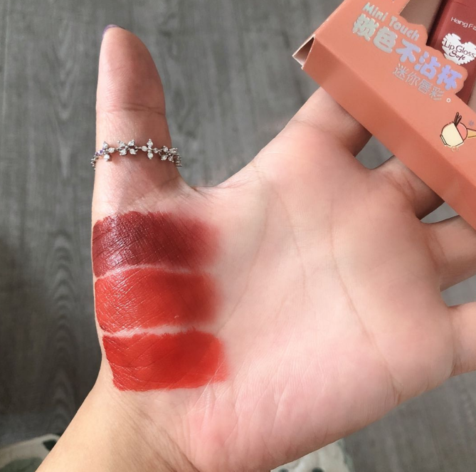 Set 3 Son Bóng Mini Mềm Mịn Lâu Trôi Không Thấm Nước Hengfang | BigBuy360 - bigbuy360.vn