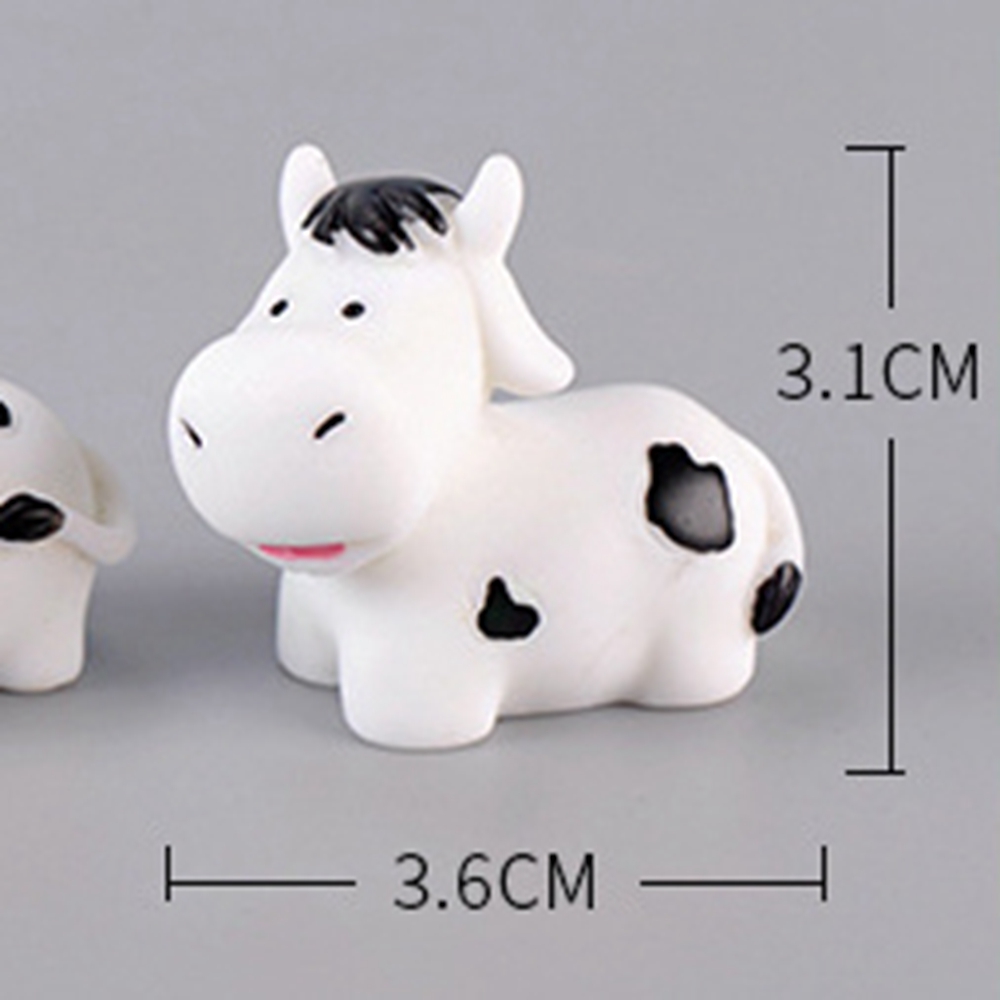 EPOCH Set 1 / 3 Mô Hình Bò Sữa Xinh Xắn Dùng Để Trang Trí