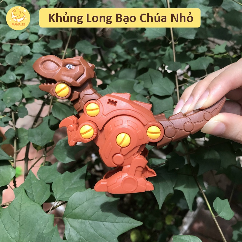 Đồ Chơi Mô Hình Khủng Long Lắp Ghép Có Tua Vít Tháo Lắp Size 10 x 14 cm
