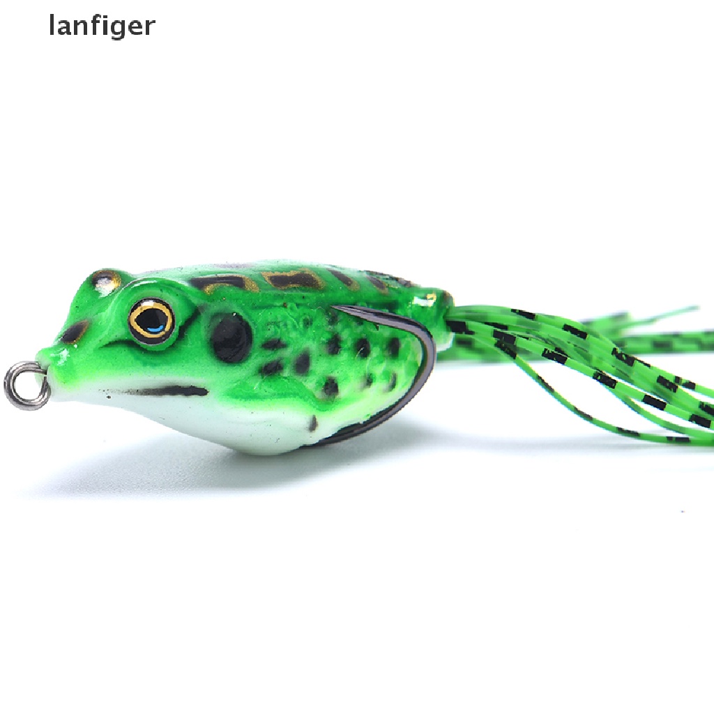 Mồi Câu Cá Nhân Tạo Hình Ếch Mềm Mại Kèm Lưỡi Câu Tiện Dụng