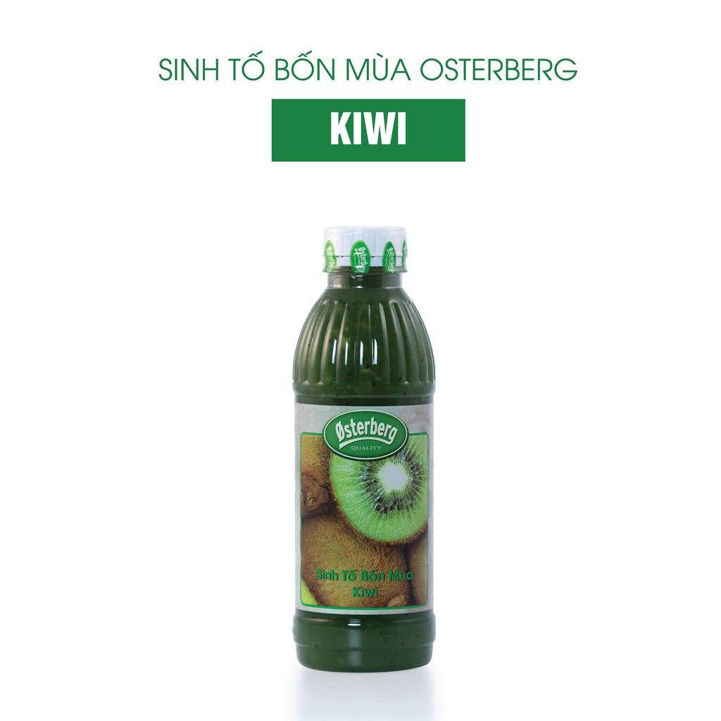 Mứt kiwi - Sinh tố bốn mùa Osterberg Kiwi 1L dùng làm bánh, đồ uống trà sữa, trà hoa quả, sinh tố sữa chua