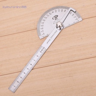 Thước đo tích hợp thước 180 độ làm bằng kim loại