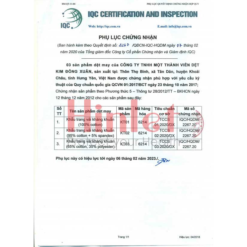 Khẩu Trang Vải Kháng Khuẩn Công Ty Dệt Kim Đông Xuân | BigBuy360 - bigbuy360.vn