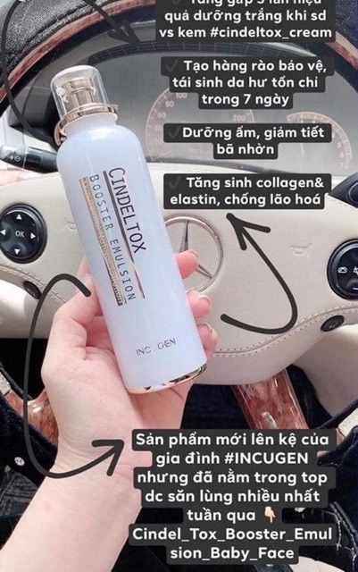 Nhũ tương Cindeltox Booster Emulsion 120ml - Guu