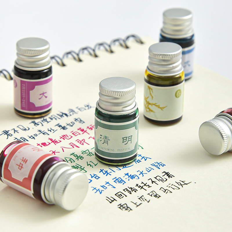 Lọ mực màu viết thư pháp dung tích 5ml tiện dụng