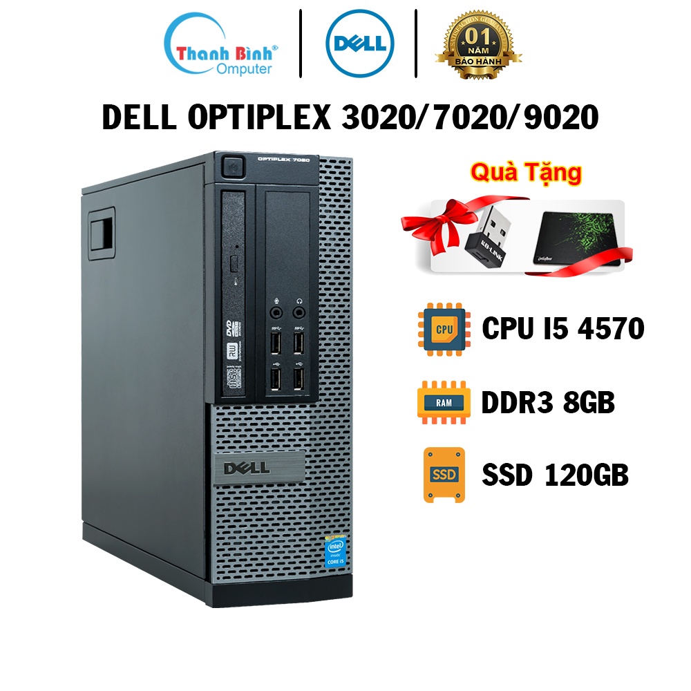Máy Tính Đồng Bộ ThanhBinhPC Dell Optiplex 3020/7020/9020 ( I5 4570-8G-240G ) - BẢO HÀNH 12 THÁNG 1 ĐỔI 1