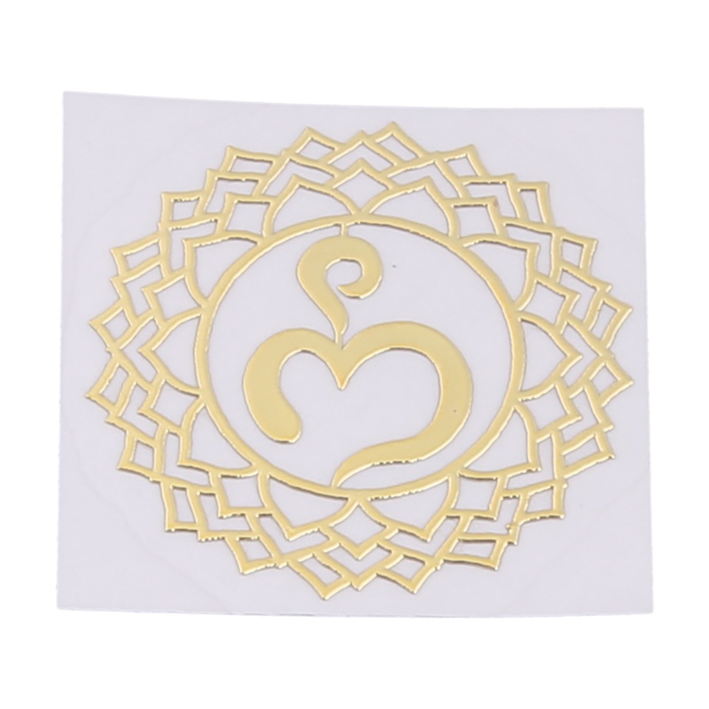 Set 7 Miếng Dán Trang Trí Bằng Kim Loại Họa Tiết Kim Tự Tháp Độc Đáo