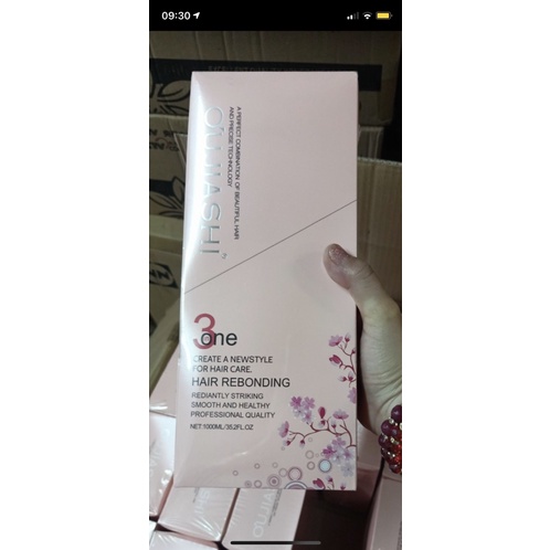 Kem duỗi ép tóc 1000ML Hoa anh đào Oujiashi 3 in 1