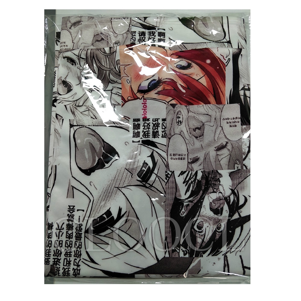Quần đùi thun in họa tiết nhân vật anime với biểu cảm thú vị cho nam