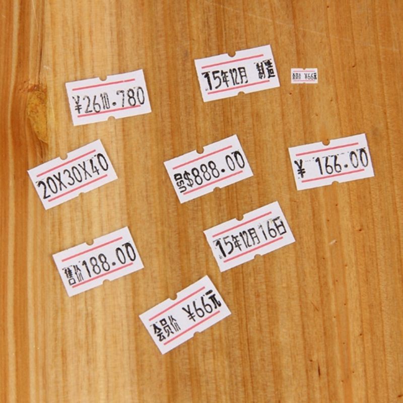 Băng keo nhãn dán giá tiền - 500 tem / cuộn