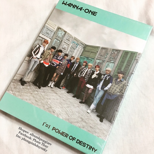 Wanna One album Power of Destiny NGUYÊN SEAL được chọn một trong hai ver như hình.