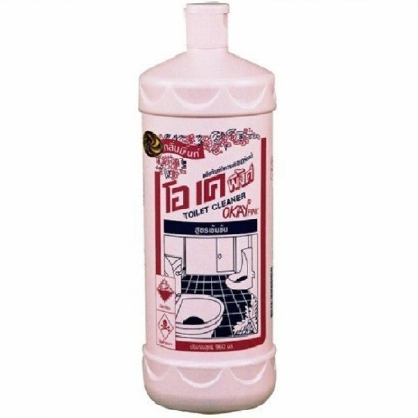 Nước tẩy toilet Thái lan Okay 960ml. XẢ HÀNG SL CÓ HẠN.CÓ SP TẶNG KÈM