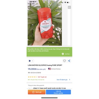 Lăn khử mùi mỹ Old Spice