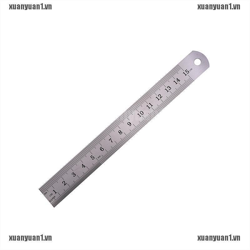 [XUANYUAN1] 1 Dụng Cụ Đo Kim Loại Hai Mặt Chính Xác 15cm