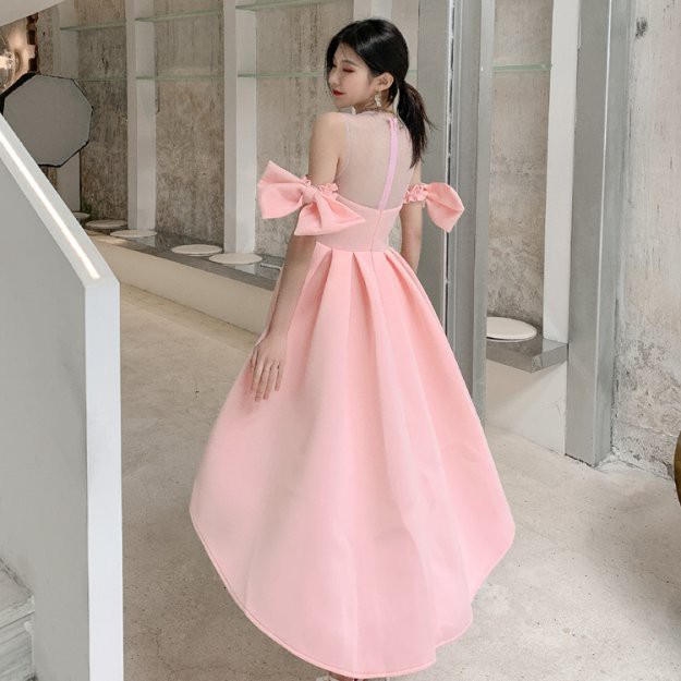 Đầm Công Chúa Xòe Cúp Viền Đá LSEOUL V1002 Ngọt Ngào Nữ Tính