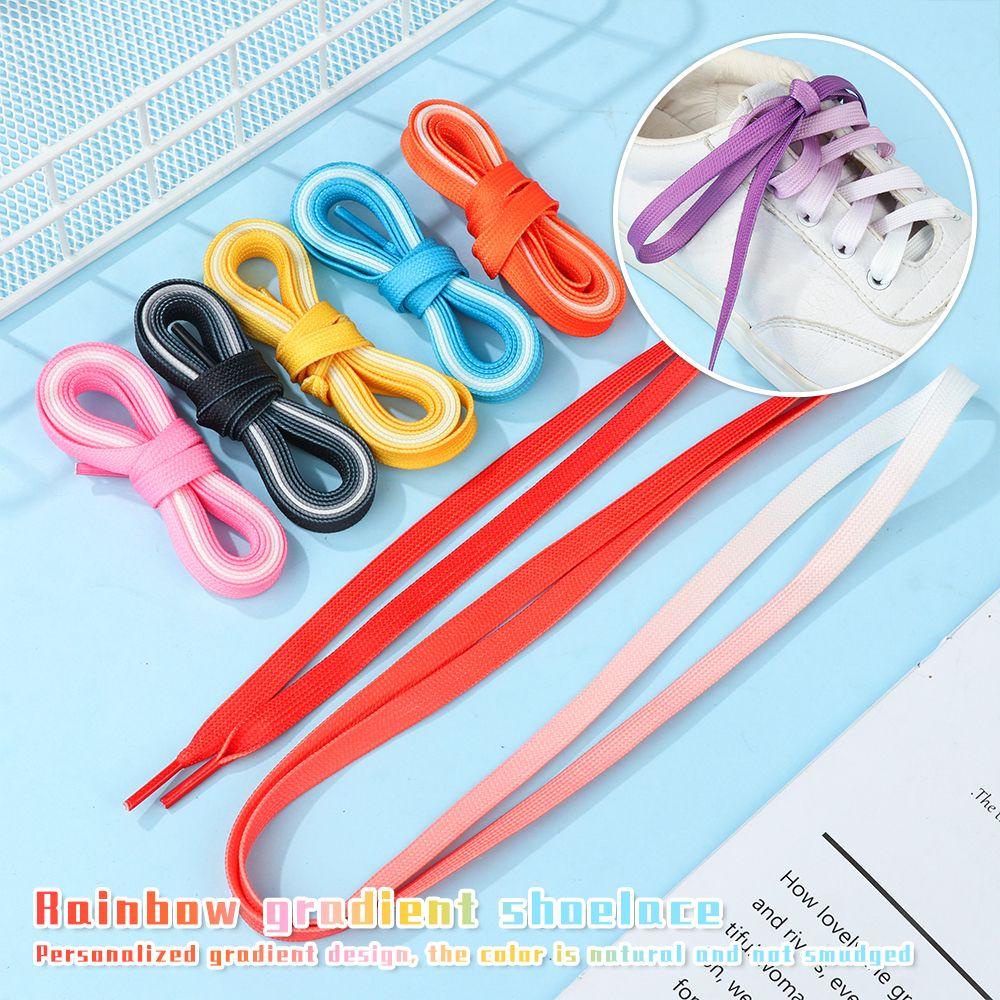 1 Cặp Dây Rút Màu Gradient Dùng Đánh Giày Tiện Dụng