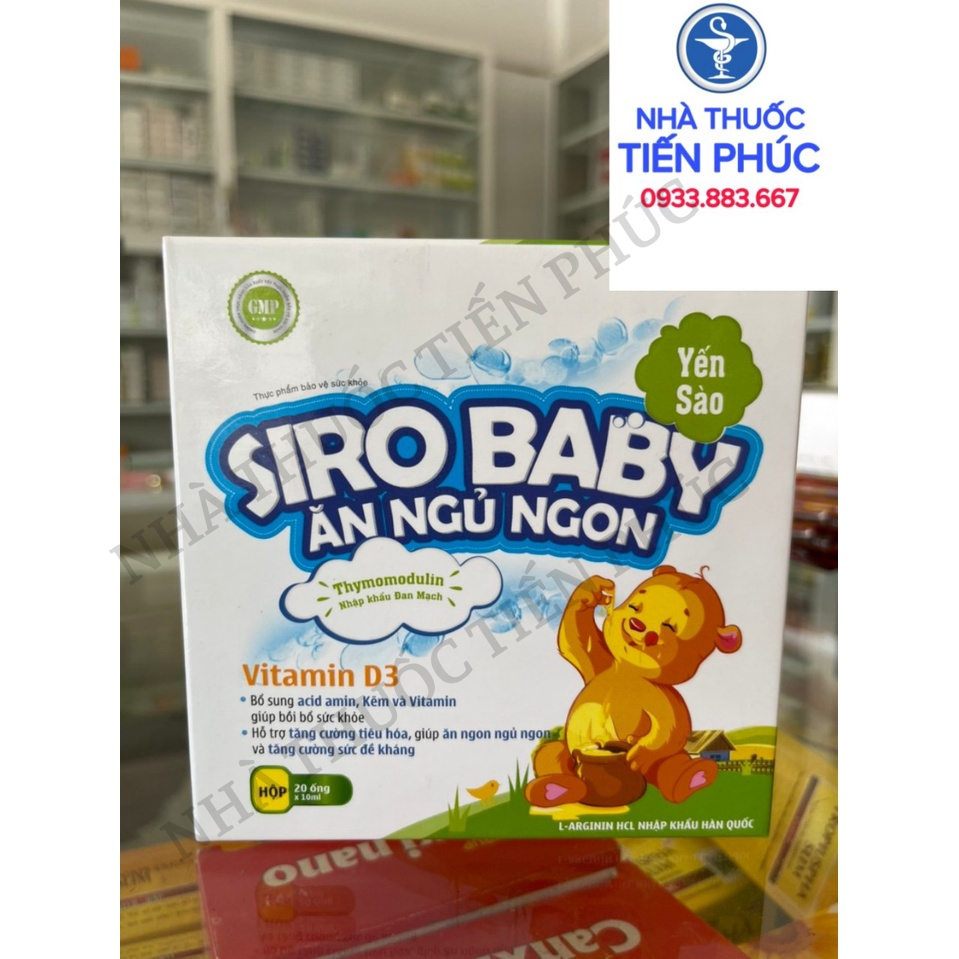 SIro baby yến xào giúp bé ăn ngon tăng cường tiêu hóa Hộp 20 ống