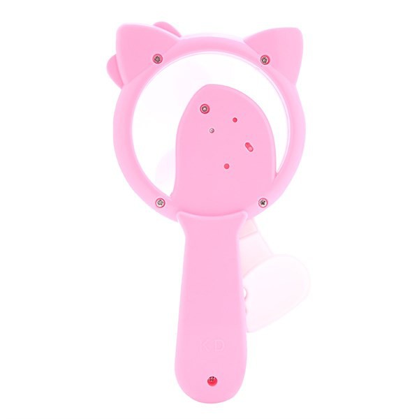 Quạt Cơ Cầm Tay Mini Hình Angry Hello Kitty - Hồng