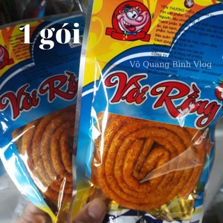 Snack vòi rồng cay ngon, 1 gói snack vòi rồng cay cay