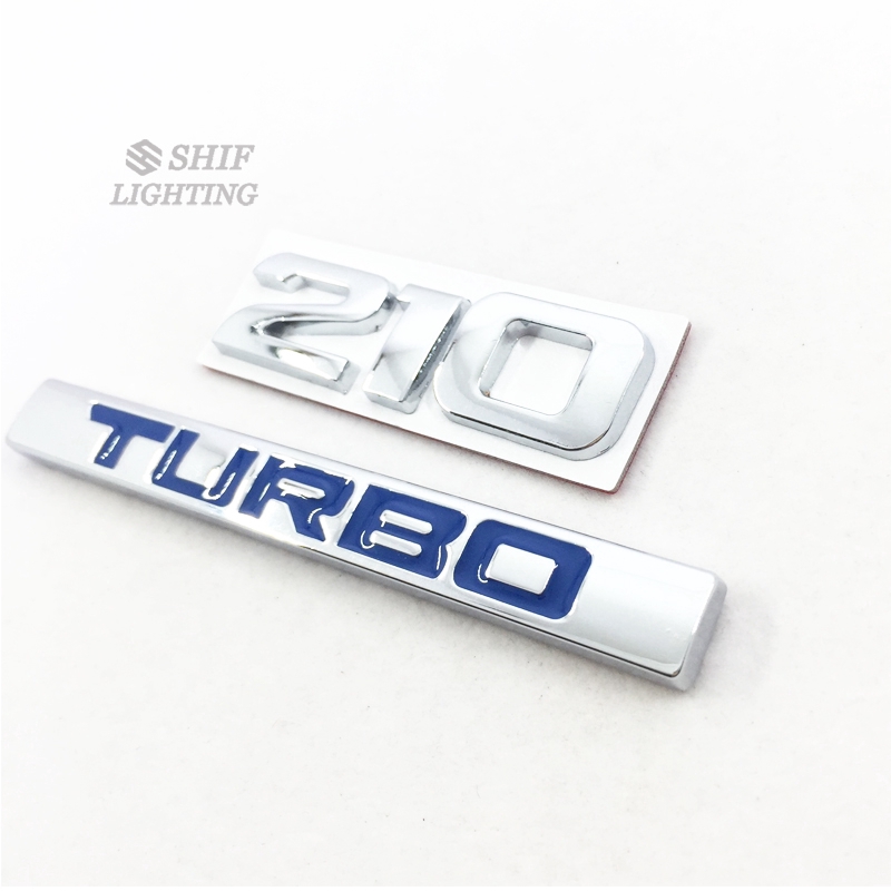 Logo kim loại 210 Turbo trang trí bên ngoài cho xe hơi Honda