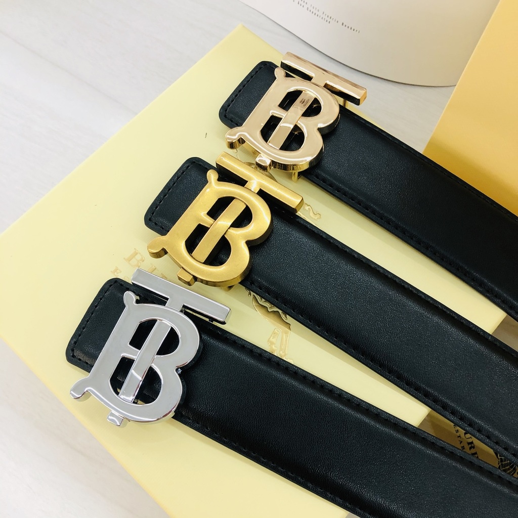 Hàng Sẵn Sàng! Burberry! Thắt Lưng Da Bò Thật Thời Trang Cho Nam Và Nữ