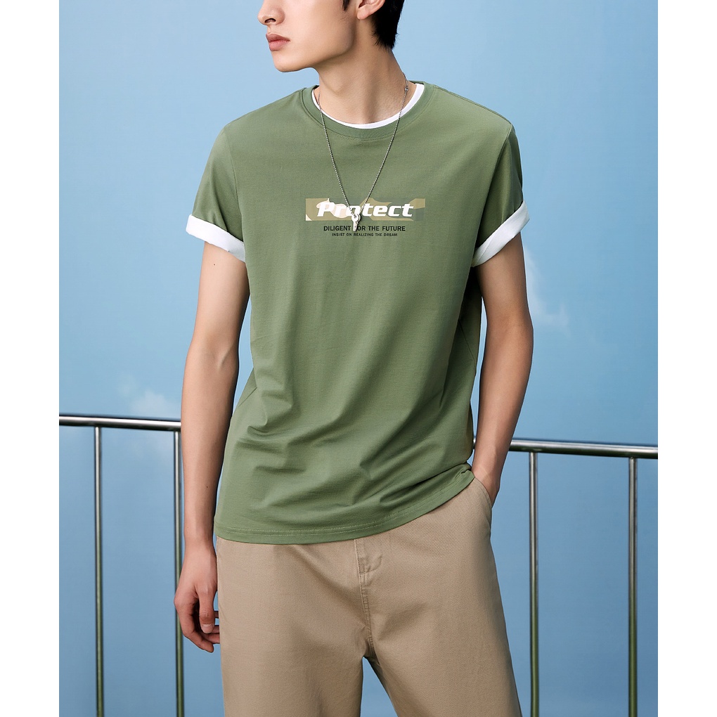 HLA - Áo Thun Nam Ngắn Tay Luminous Series Short Sleeve T-shirt