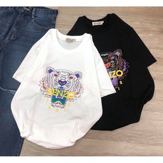 Áo Phông Nam Nữ, Áo thun Đen, Trắng #KENZO Không Nhăn, Không xù 95% Cotton Siêu mát, Mềm Mịn, in 6D Cực Xịn