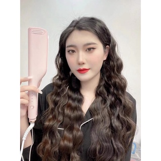 Máy làm tóc uốn xoăn sóng nước 2 trục size 25mm công nghệ gốm sứ bảo vệ tóc