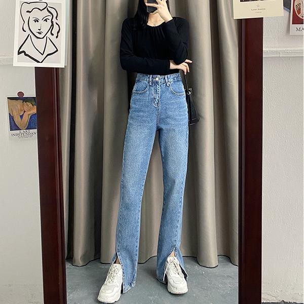 Quần Jeans Nữ Lưng Cao Dáng Ôm Thời Trang Xuân Thu 2021 | BigBuy360 - bigbuy360.vn