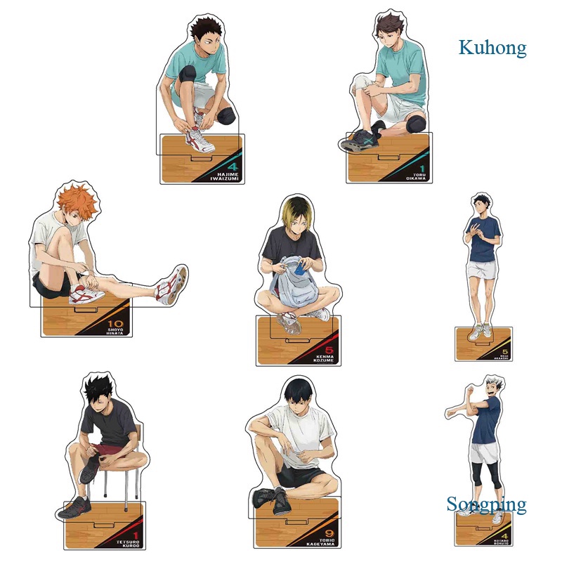 Mô hình nhân vật anime Haikyuu bằng acrylic có giá đỡ trưng bày độc đáo