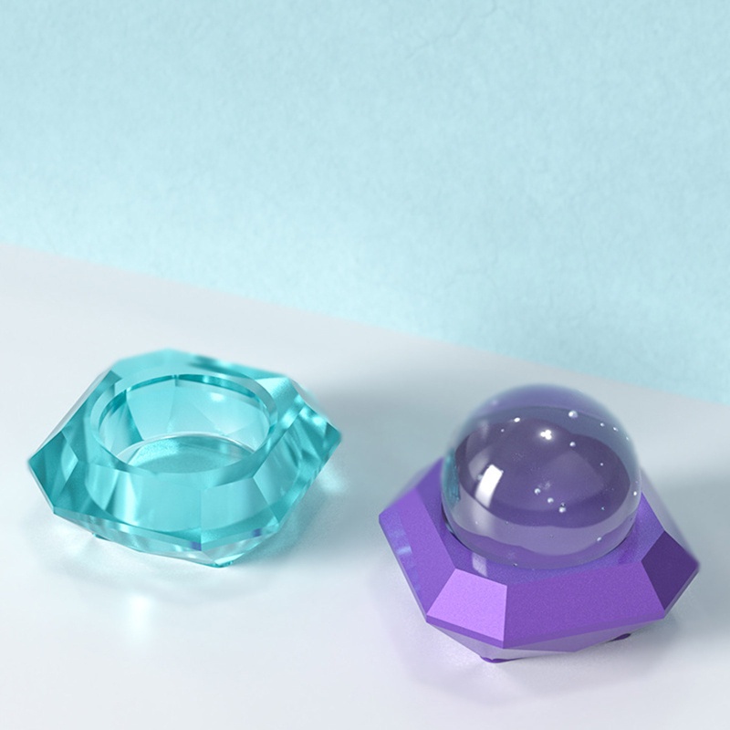 Khuôn Silicone Làm Giá Đỡ Đèn Cầy Hình Kim Cương
