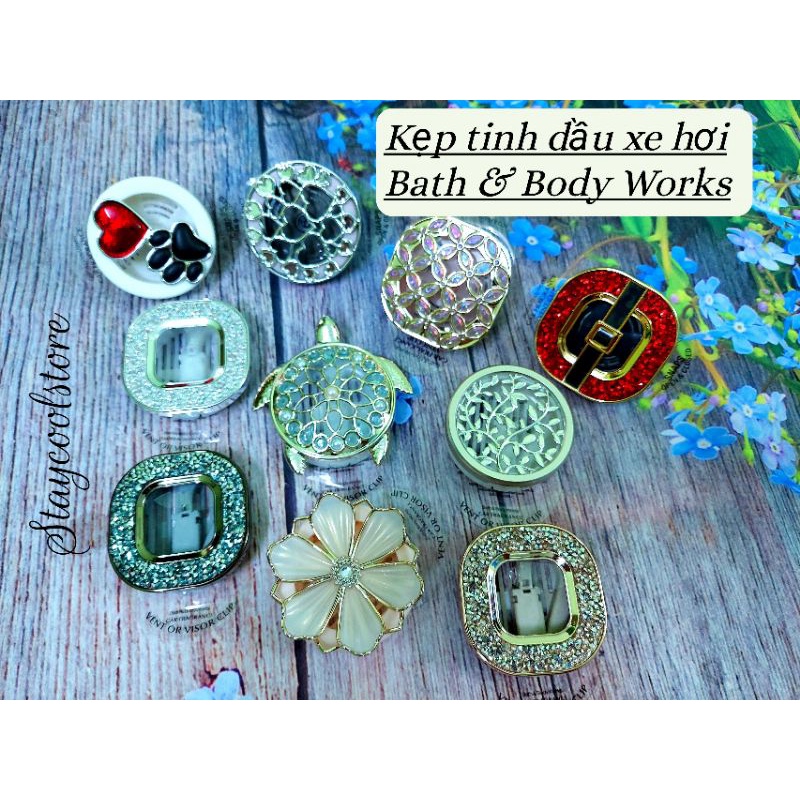 Tinh dầu thơm xe hơi và kẹp tinh dầu Bath & Body Works Car Fragrance