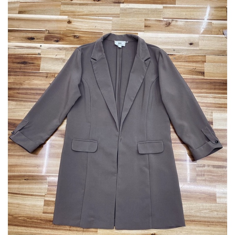 Áo Blazer dáng dài xuất dư