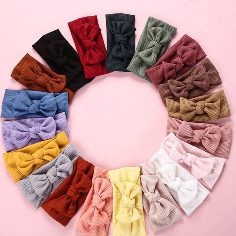 Băng Đô Thắt Nơ Co Giãn Xinh Xắn Cho Bé Gái