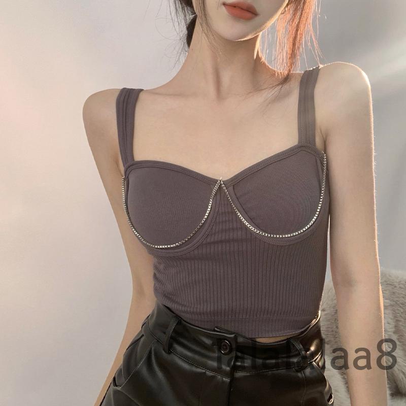 Áo Không Tay Đệm Mút Màu Trơn Cho Nữ Laa8-YS-YS