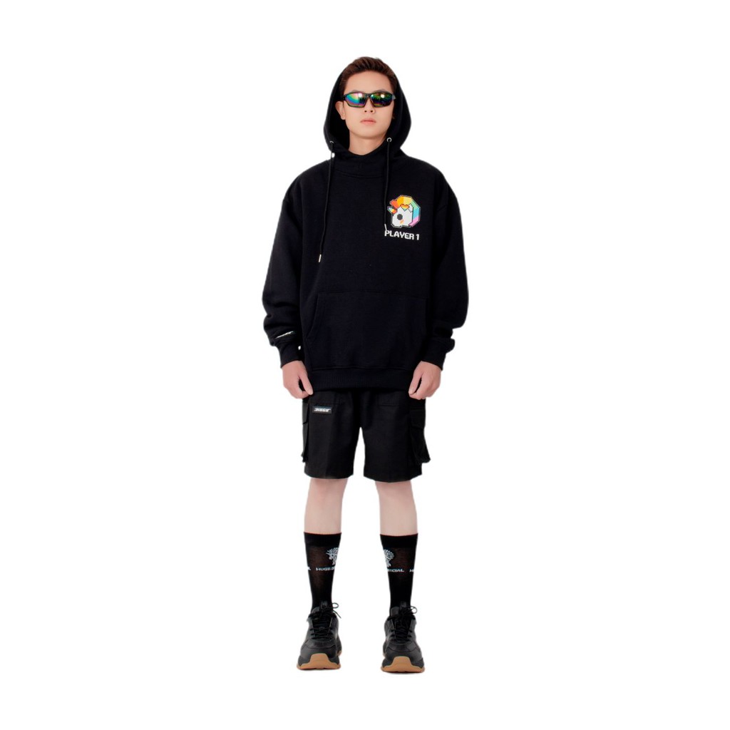 ÁO HOODIE HUGU ZEB GAME SS1 - BLACK | BigBuy360 - bigbuy360.vn