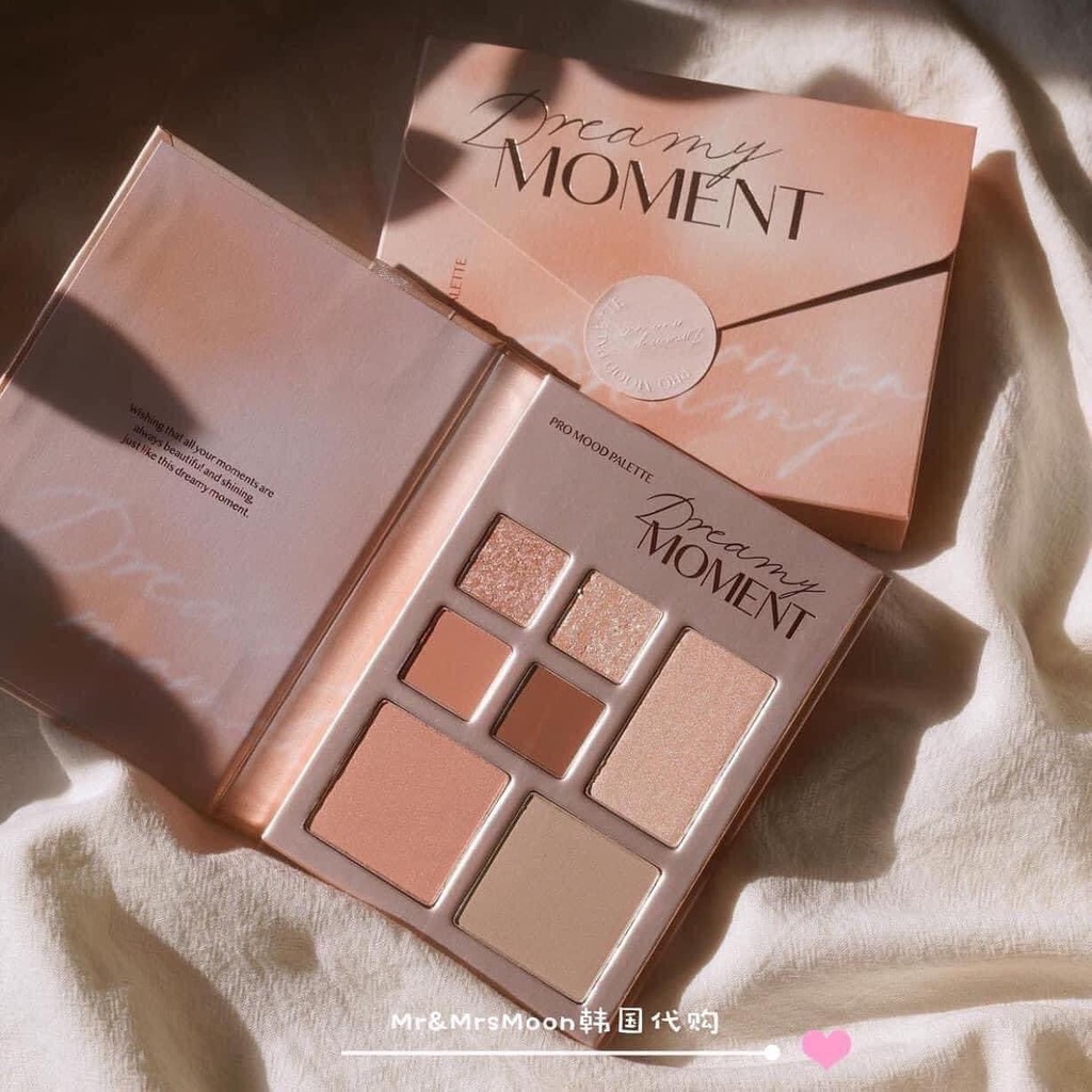 Bảng phấn mắt đa năng  Hàn Quốc CLIO PRO MOOD PALETTE dreamy moment tone hồng cam nhẹ nhàng