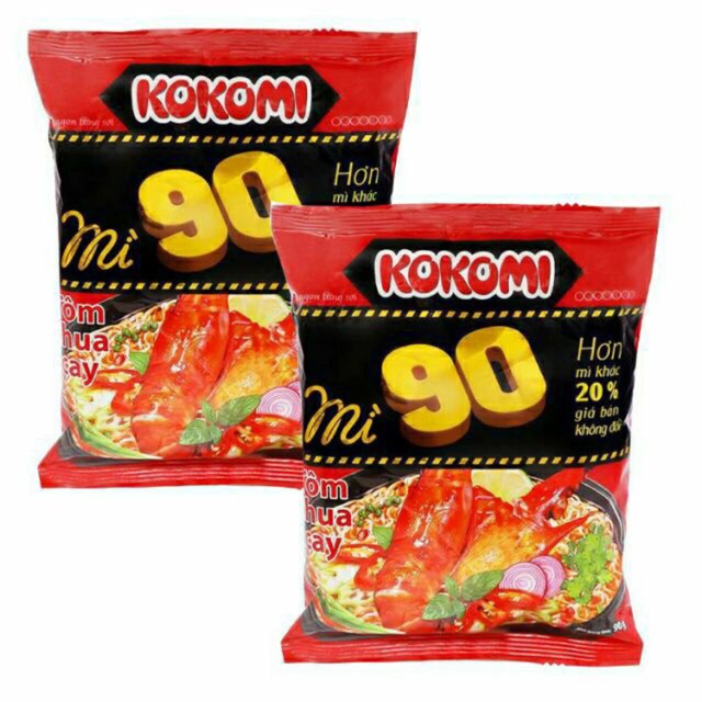 Mì Kokomi 90 Tôm Chua Cay Lẻ 1 Gói