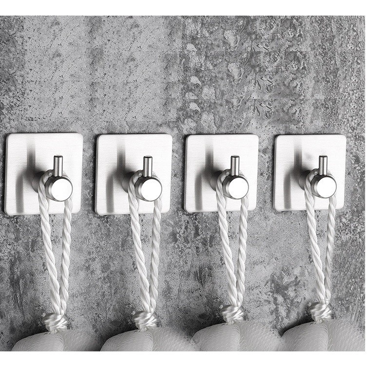 Móc Dán Tường Đa Năng, Móc Treo Đồ Chịu Lực Chất Liệu Inox 304 Siêu Bền