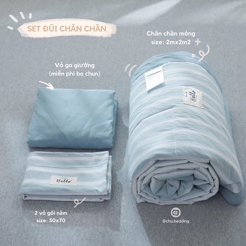 FULL SET 100% COTTON ĐŨI NHẬT CHĂN CHẦN