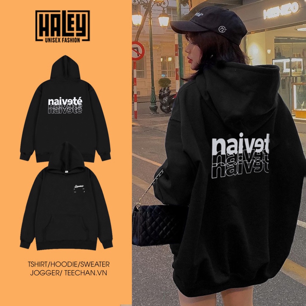 (Sẵn) Áo Hoodie Nam Nữ Naivet Đẹp phong cách Hàn Quốc. Chất nỉ dày ấm HD323 Áo Hôdie sweater quà ngẫu nhiên (ảnh thật)