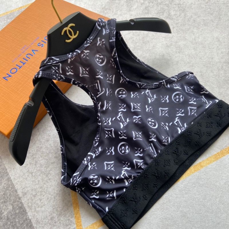 bộ đồ bơi nữ áo bơi ba lỗ+quần bơi in họa tiết LV | BigBuy360 - bigbuy360.vn